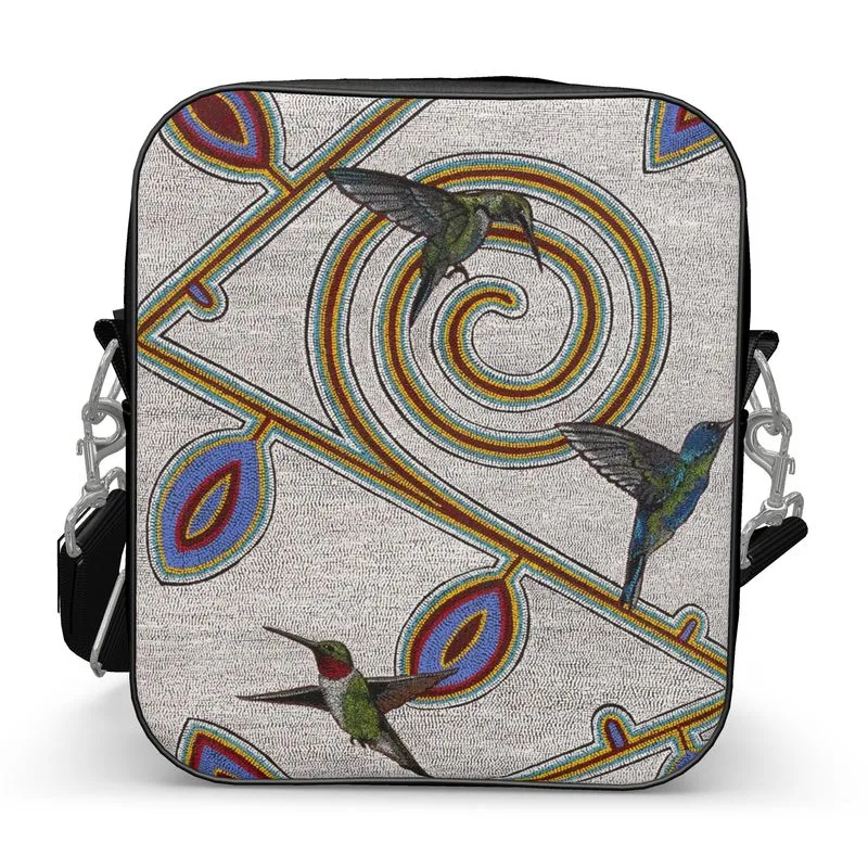 Feathered Garden Large Messenger Bag