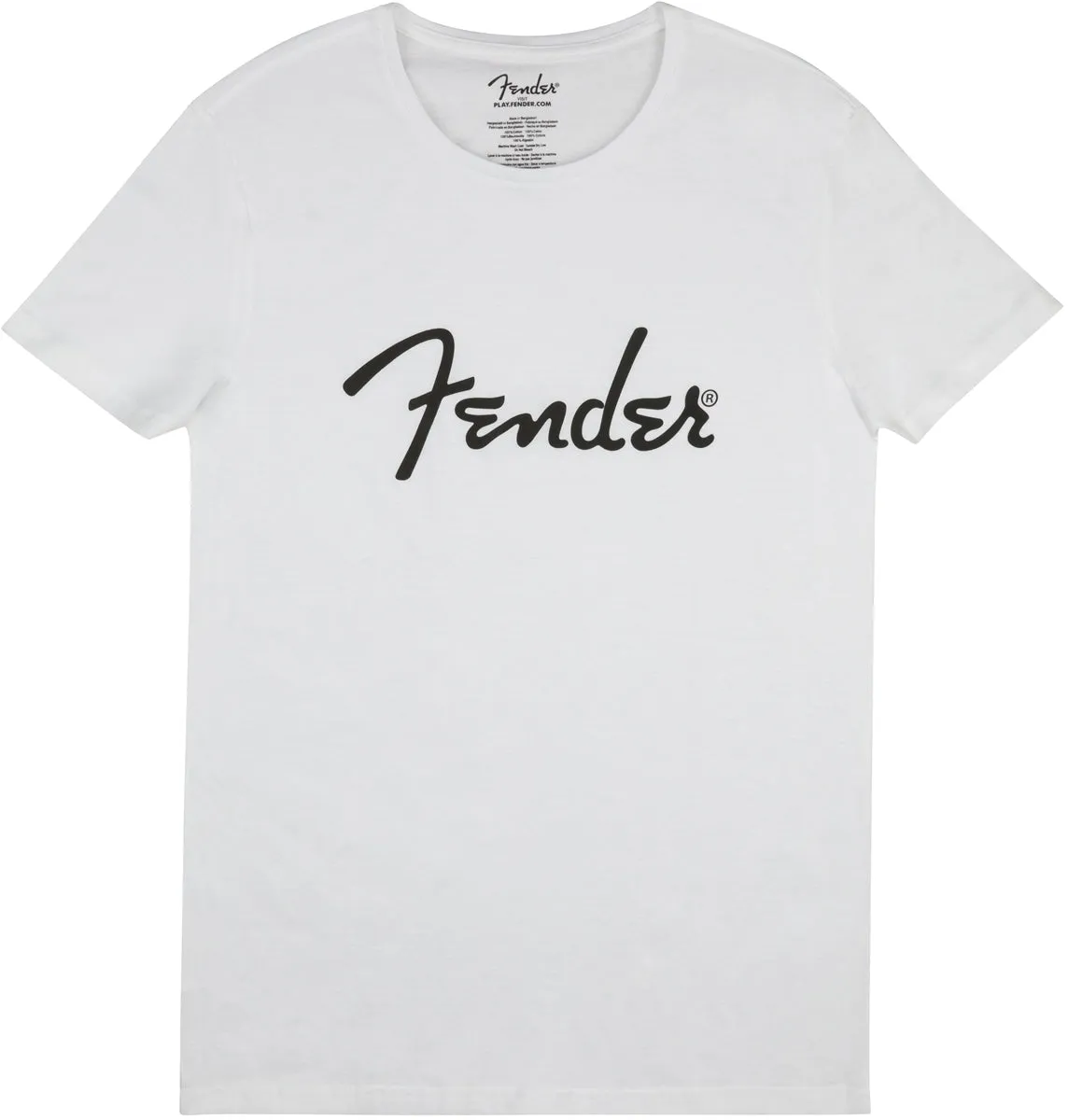 Fender Spaghetti Logo Men's T-Shirt, White - XL