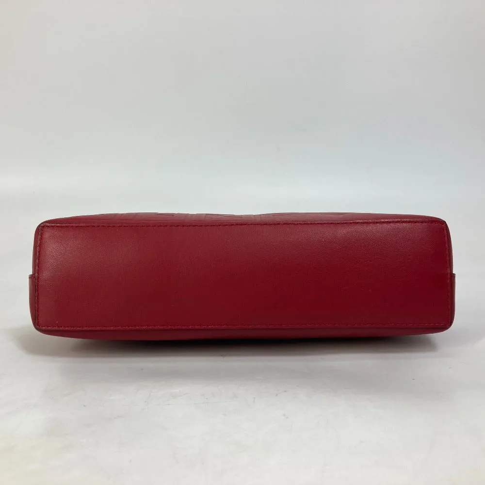FENDI Clutch bag 7N0106 leather Red Zucca mens Used