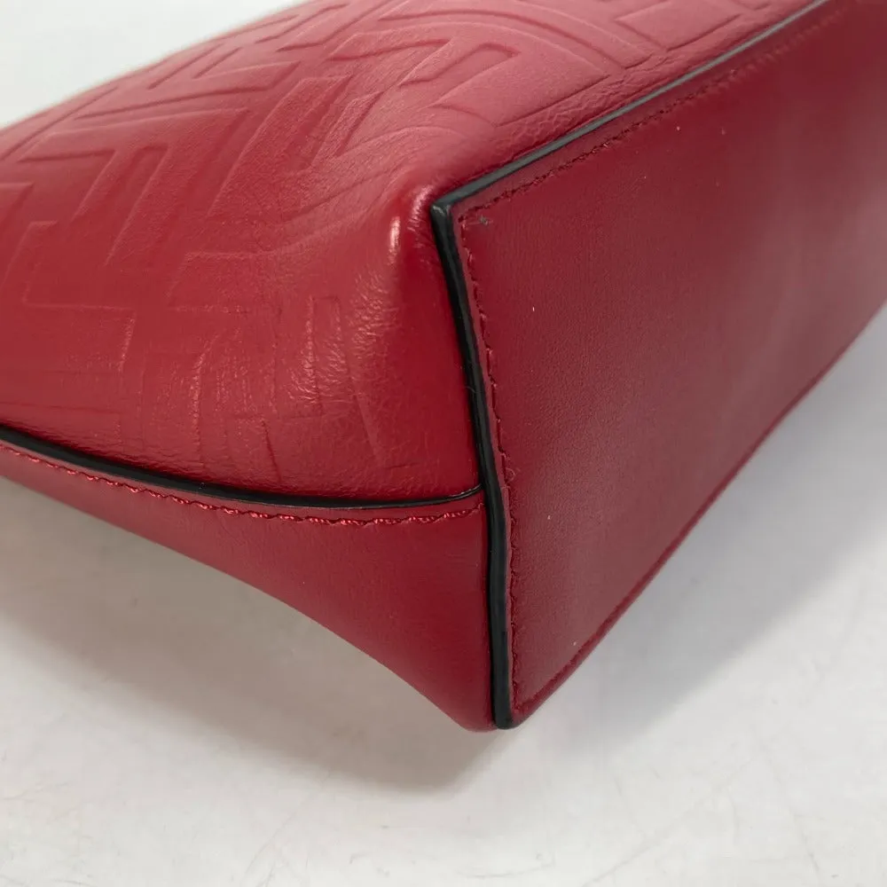 FENDI Clutch bag 7N0106 leather Red Zucca mens Used