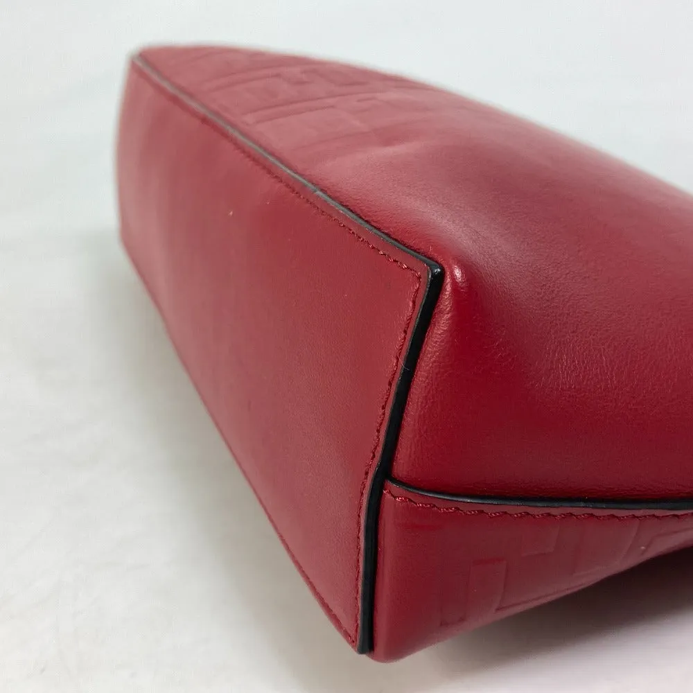 FENDI Clutch bag 7N0106 leather Red Zucca mens Used