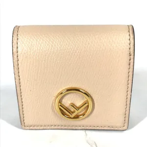 FENDI Coin case 8M0459 leather beige F's Women Used