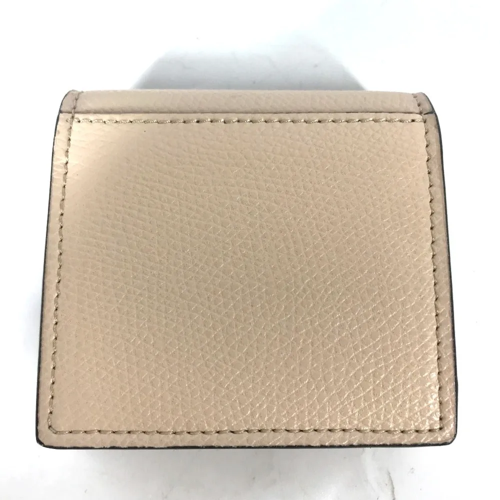 FENDI Coin case 8M0459 leather beige F's Women Used
