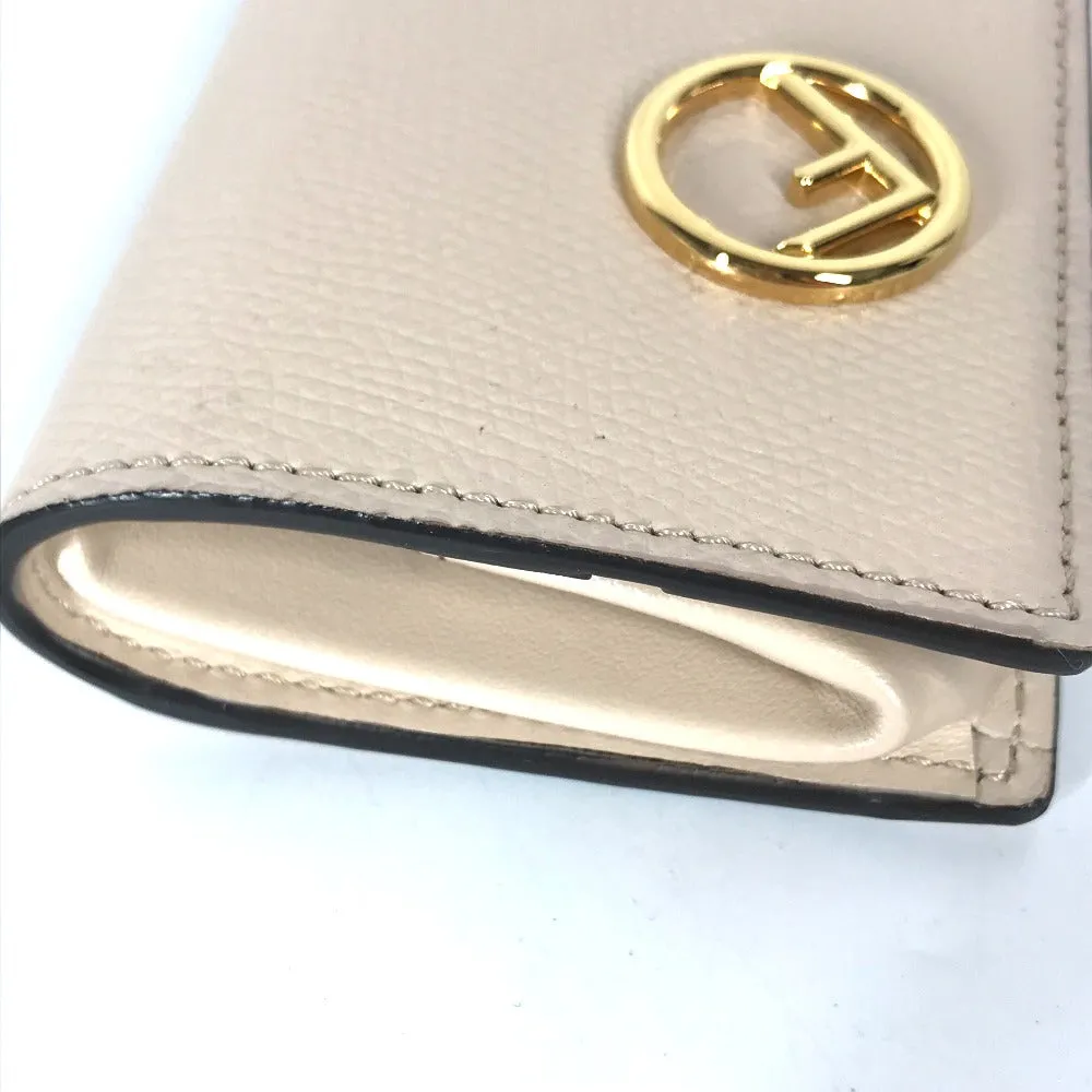 FENDI Coin case 8M0459 leather beige F's Women Used