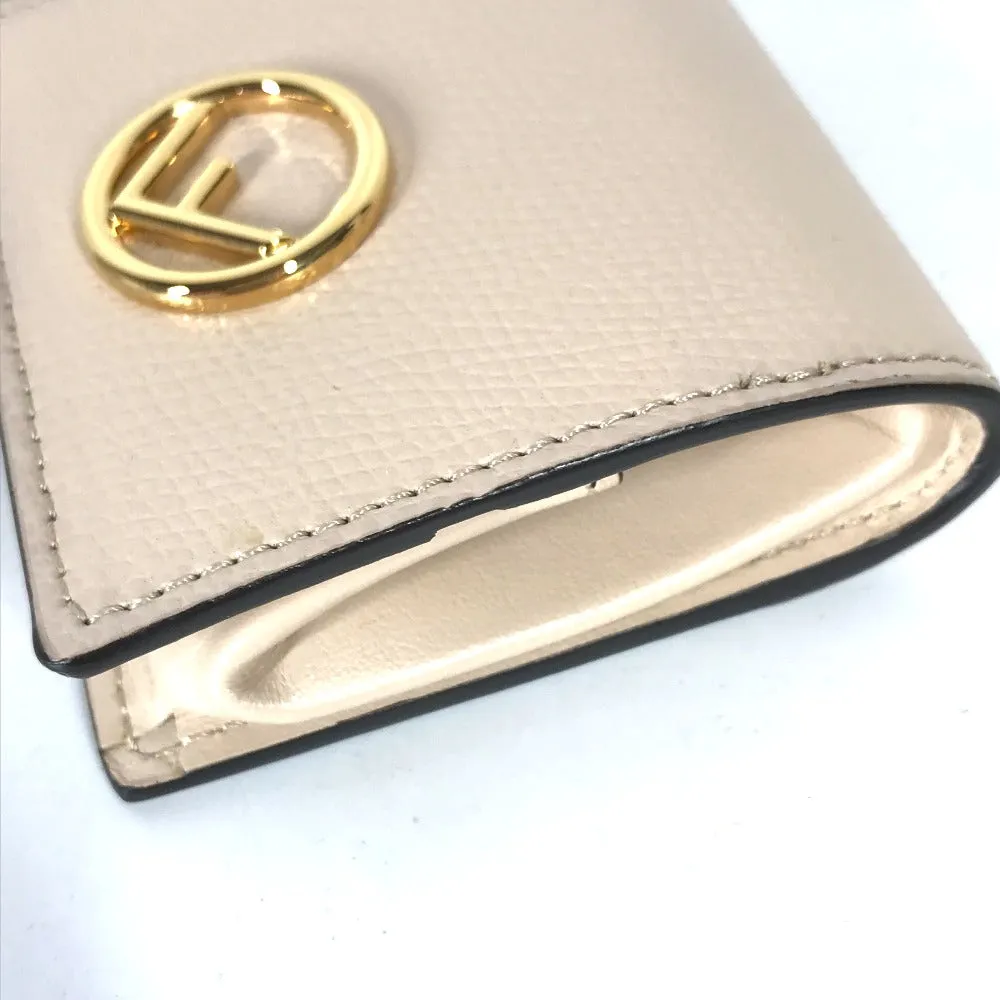 FENDI Coin case 8M0459 leather beige F's Women Used