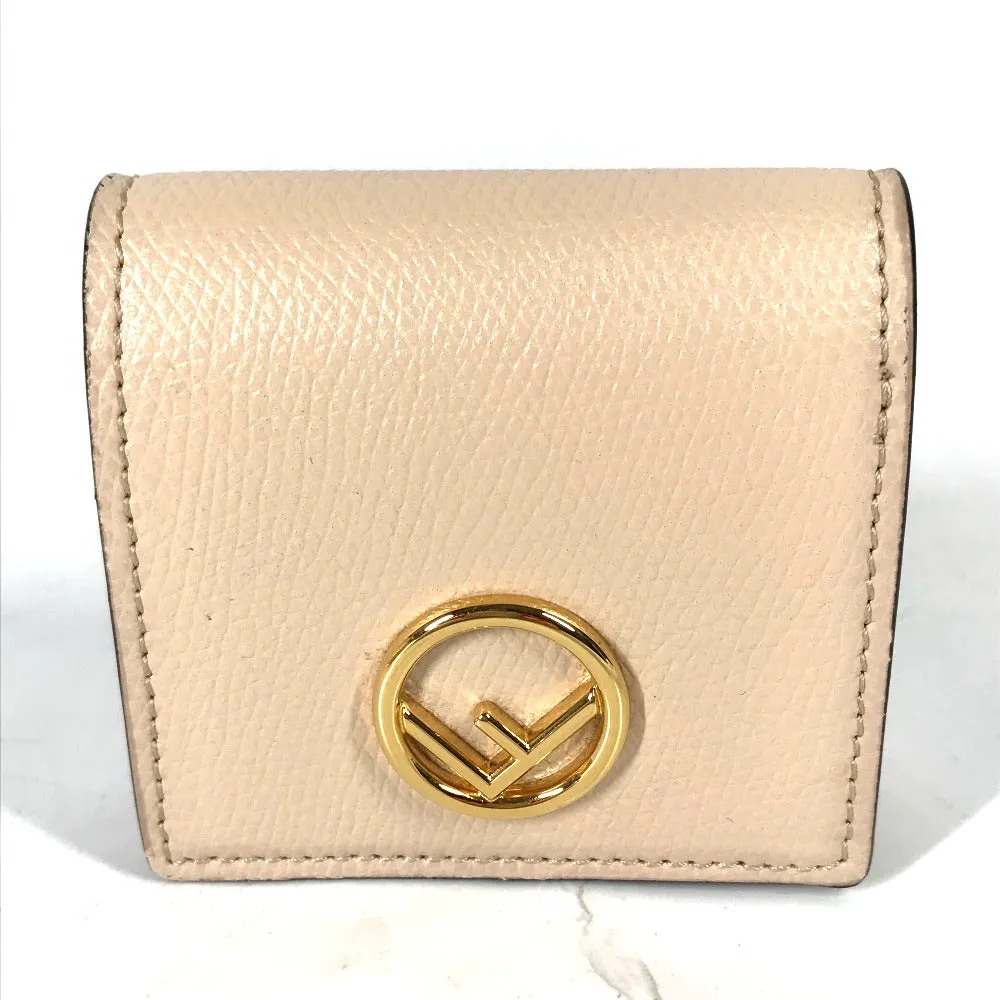FENDI Coin case 8M0459 leather beige F's Women Used