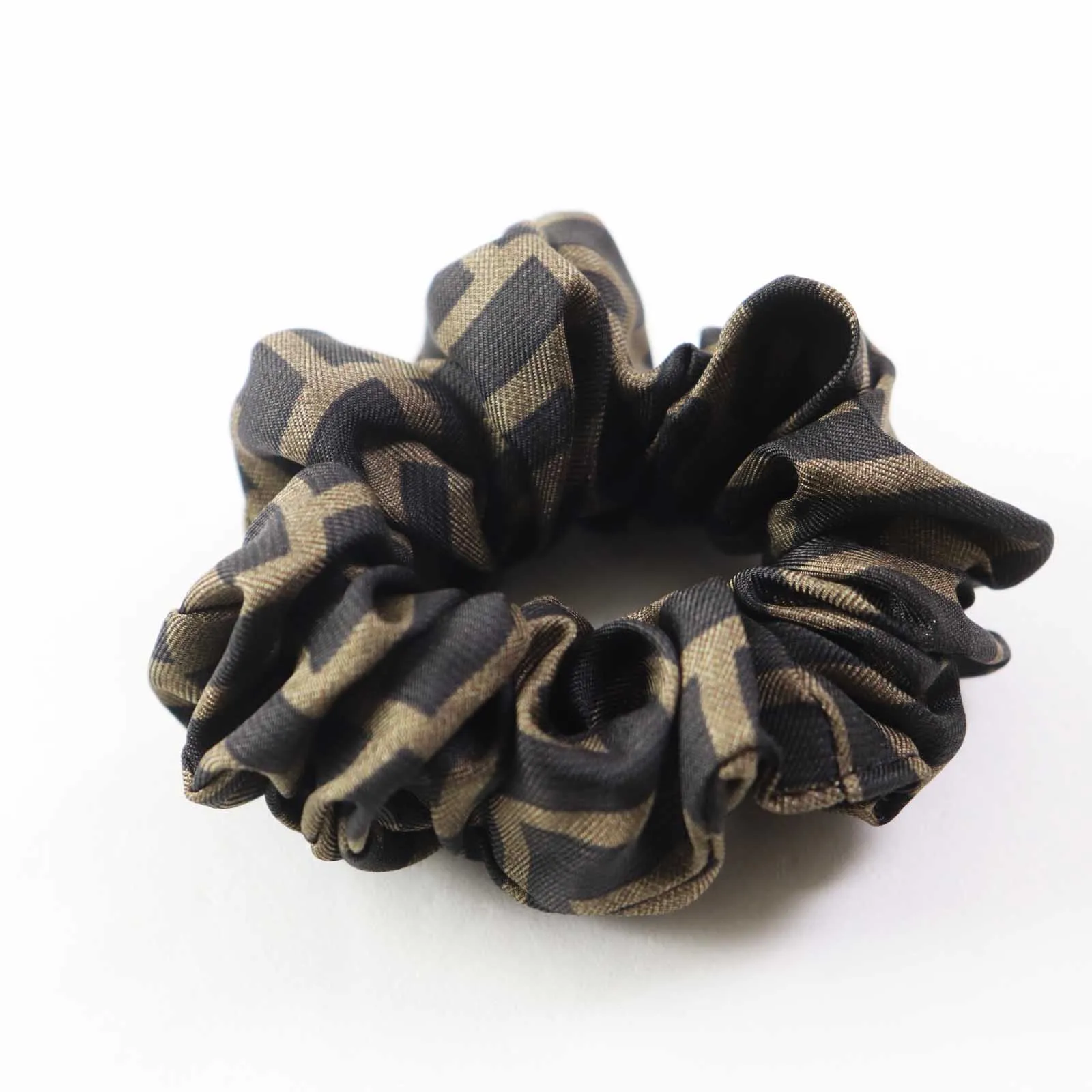 FENDI hair accessory silk Multi FF Logo Zucca Pattern Set of 2 scrunchies