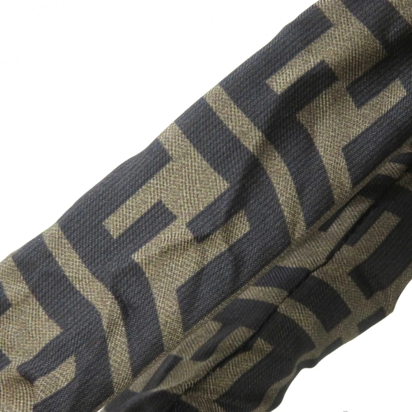 FENDI hair accessory silk Multi FF Logo Zucca Pattern Set of 2 scrunchies