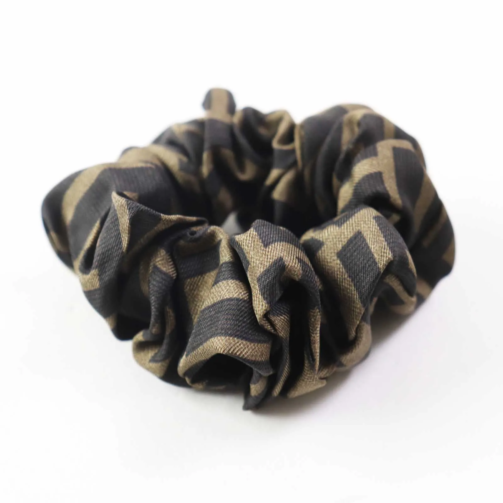 FENDI hair accessory silk Multi FF Logo Zucca Pattern Set of 2 scrunchies