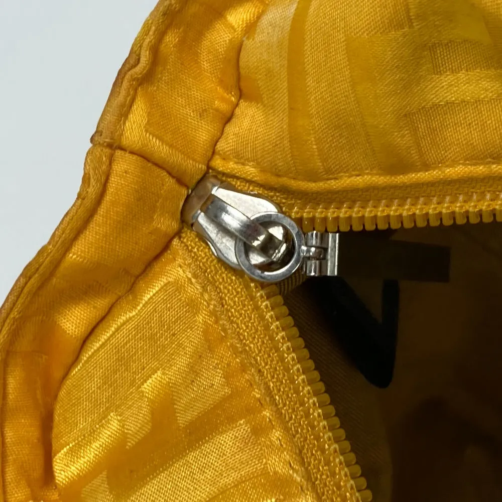 FENDI Handbag 8BH142 Nylon yellow FF Zucca Women Used