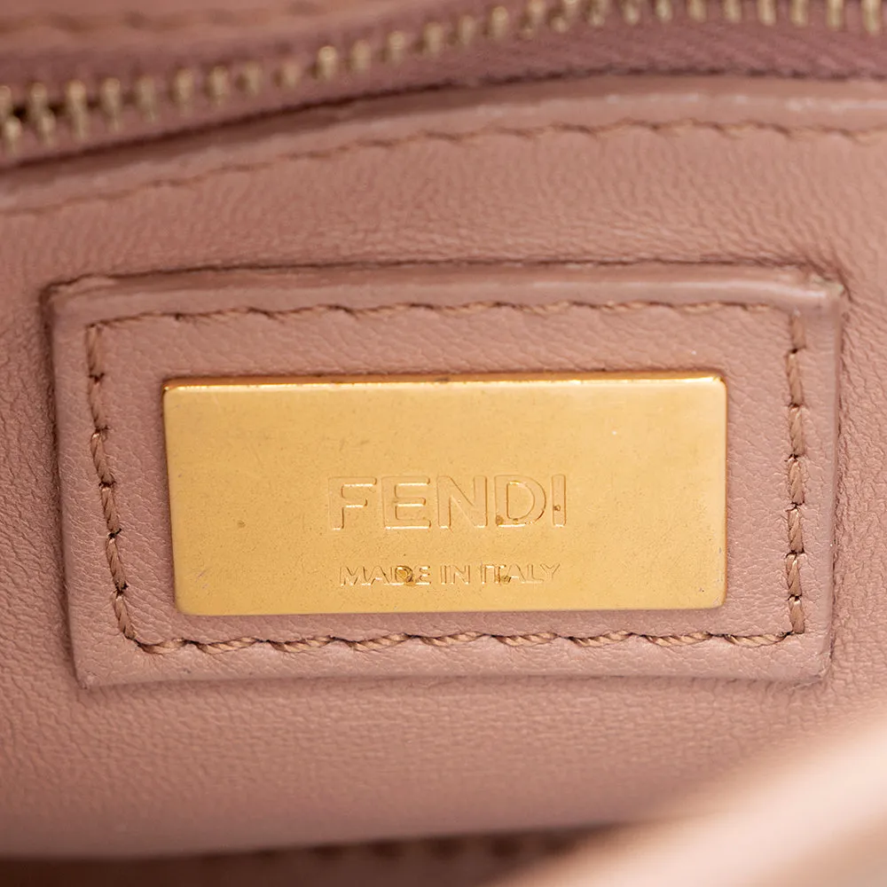 Fendi Leather Crystal Peekaboo XS Shoulder Bag (SHF-19840)
