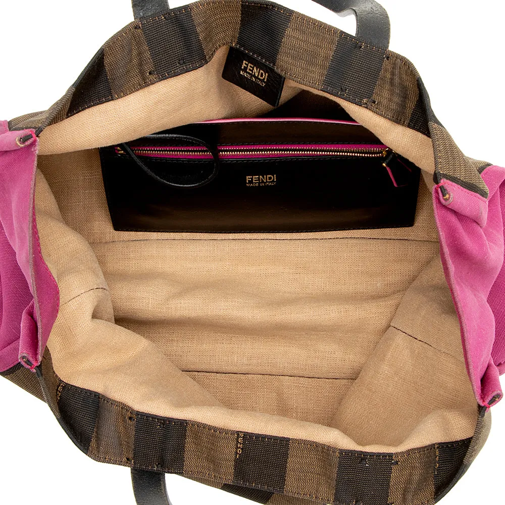 Fendi Pequin Canvas Tote (SHF-16461)