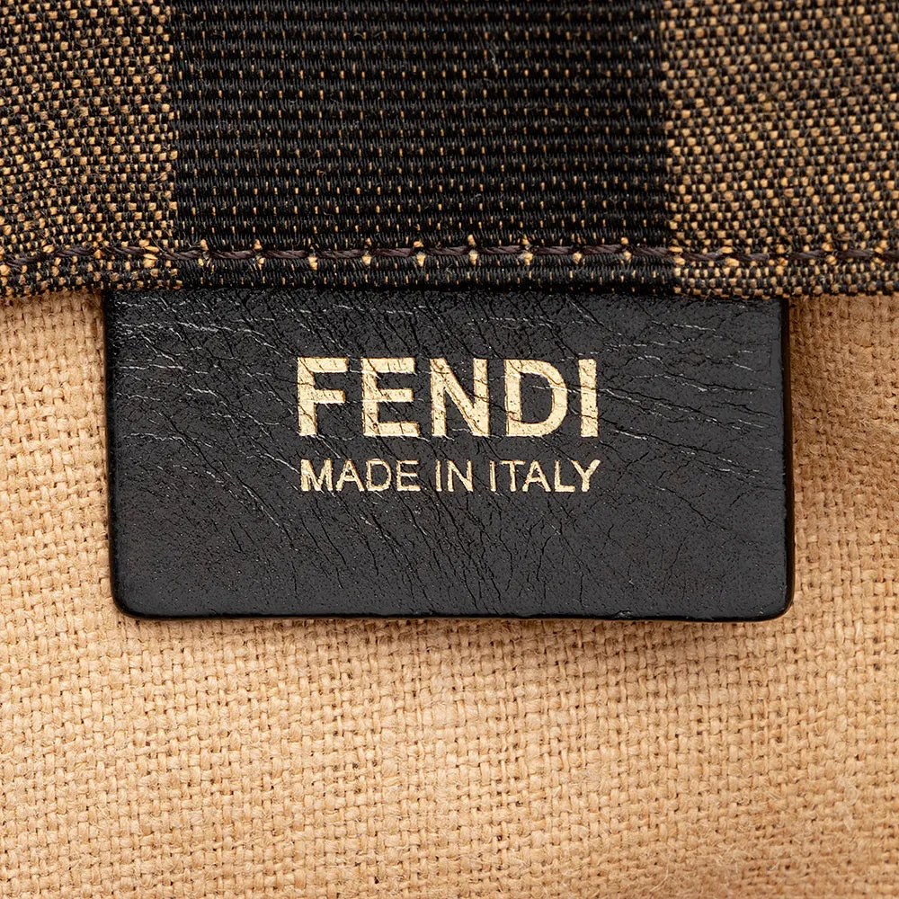 Fendi Pequin Canvas Tote (SHF-16461)