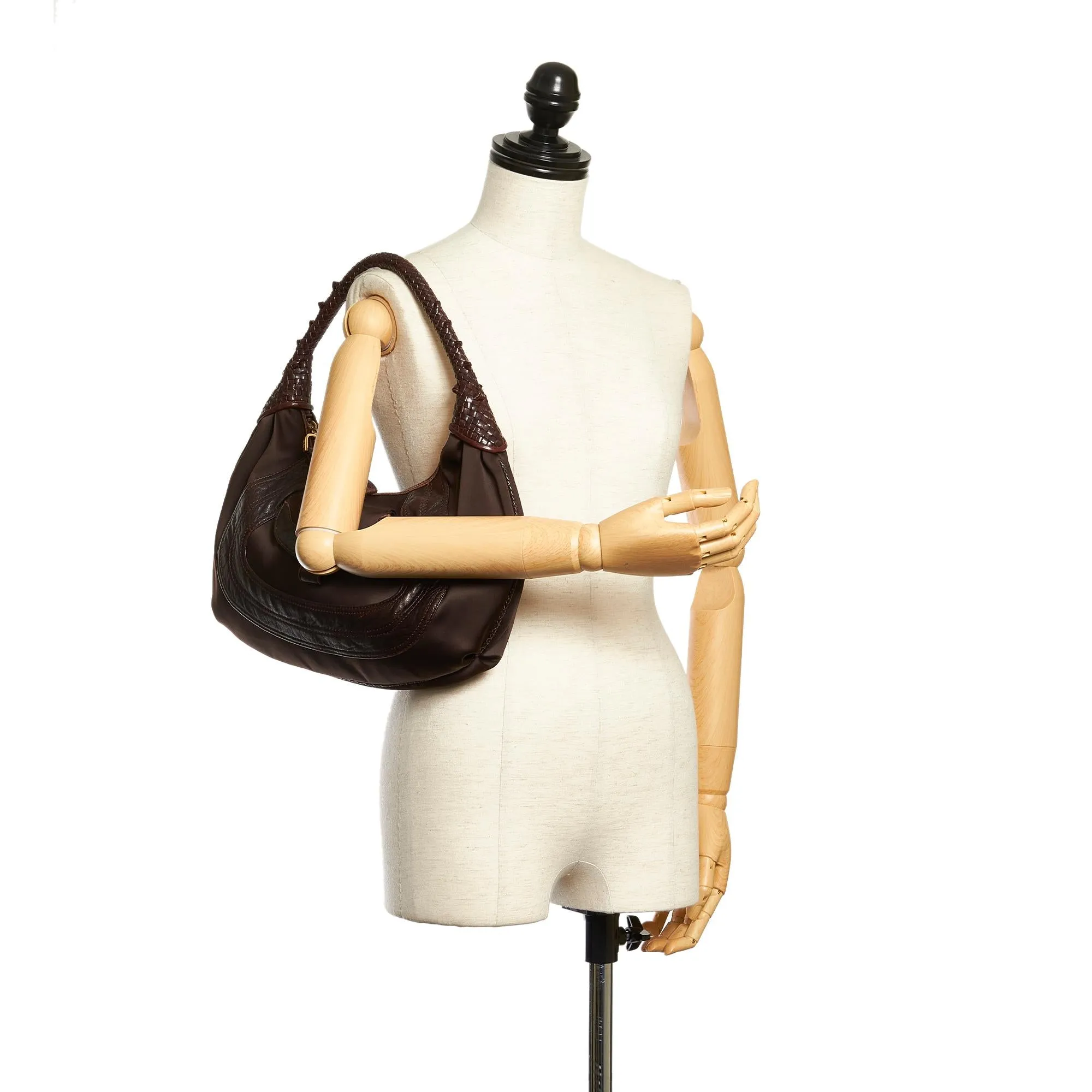 Fendi Spy Satin Shoulder Bag (SHG-30487)