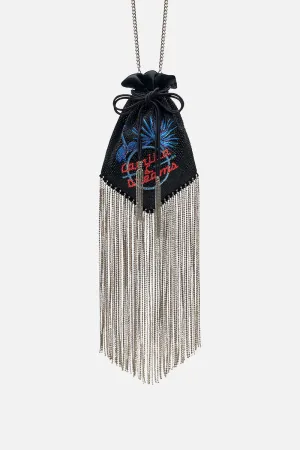 FLAT DRAWSTRING POUCH NAUGHTY NEON