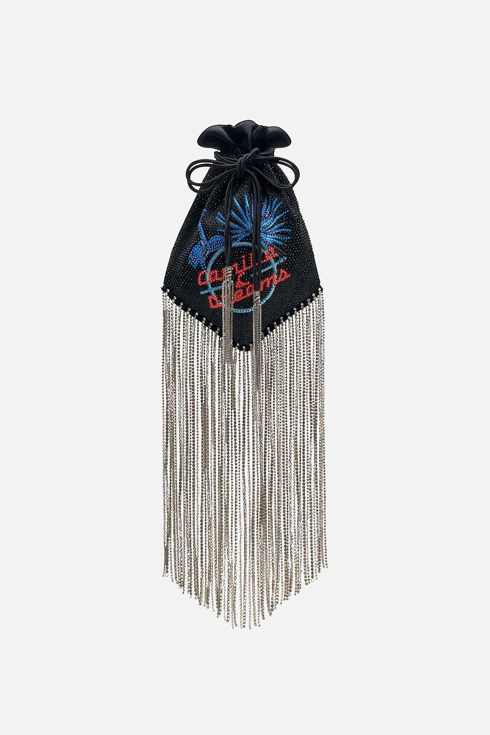 FLAT DRAWSTRING POUCH NAUGHTY NEON
