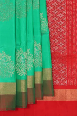 Gorgeous Sea Green Saree
