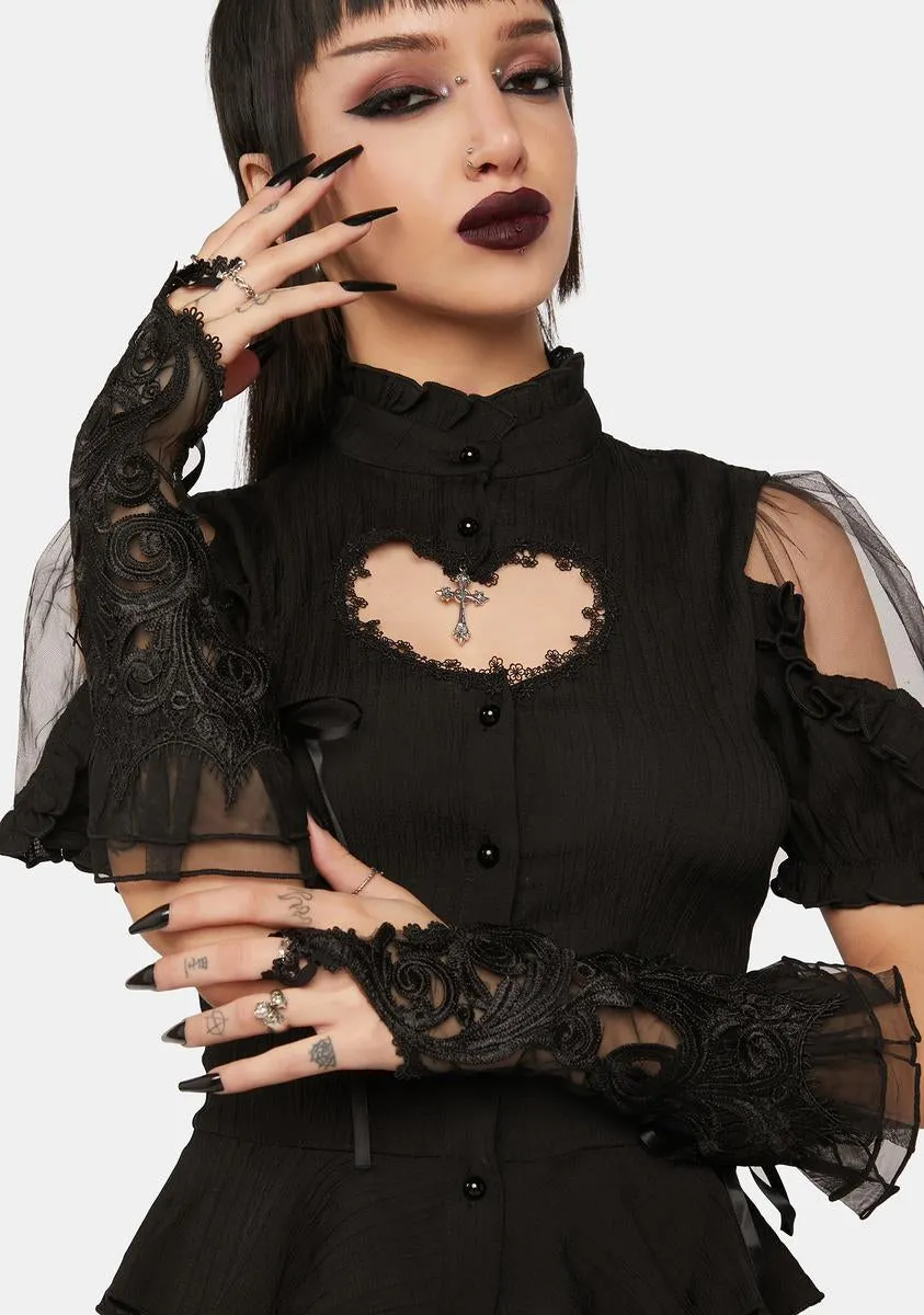 Gothic Gorgeous Embroidered Gloves