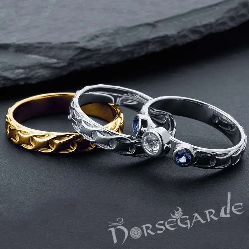 Handcrafted Ornamental Weave Band - Gold