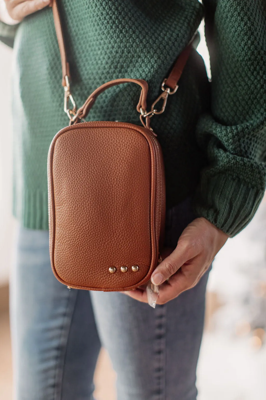 Harlow Chestnut Brown Crossbody Bag