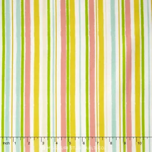 Hello Gorgeous - Gorgeous Stripe Cream Yardage