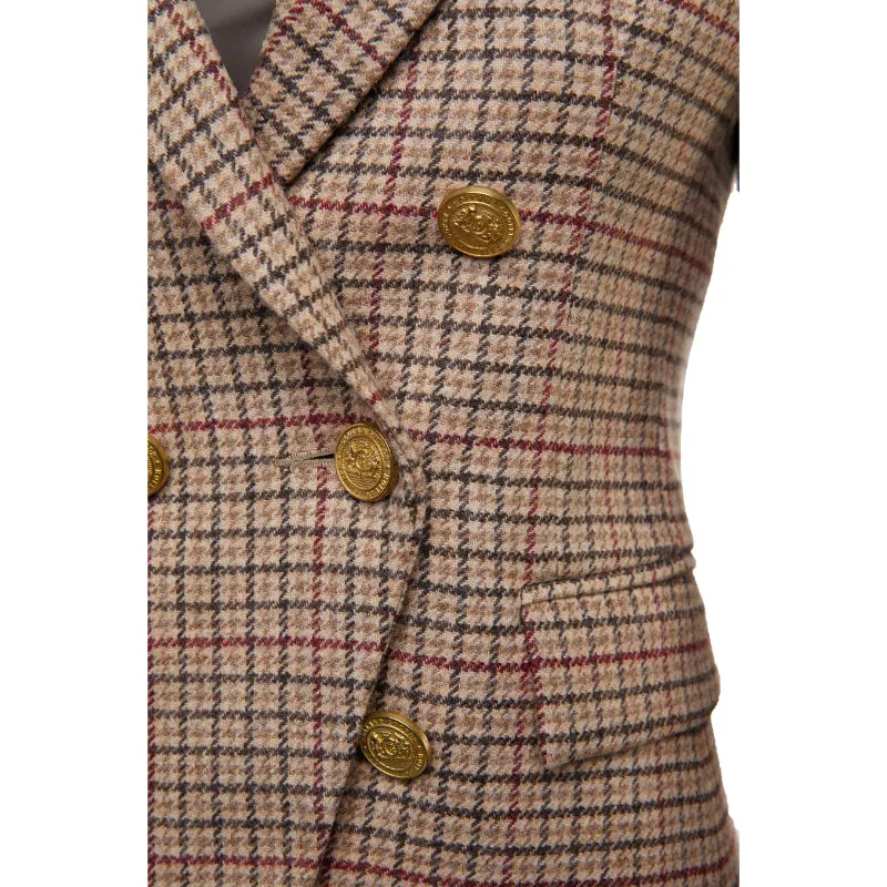 Holland Cooper Knightsbridge Ladies Tweed Blazer - Charlton