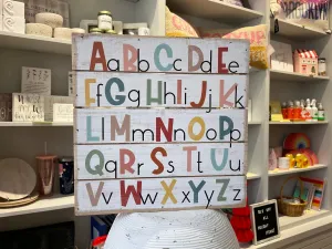 Home Decor | Alphabet Sign | Sincere Surroundings