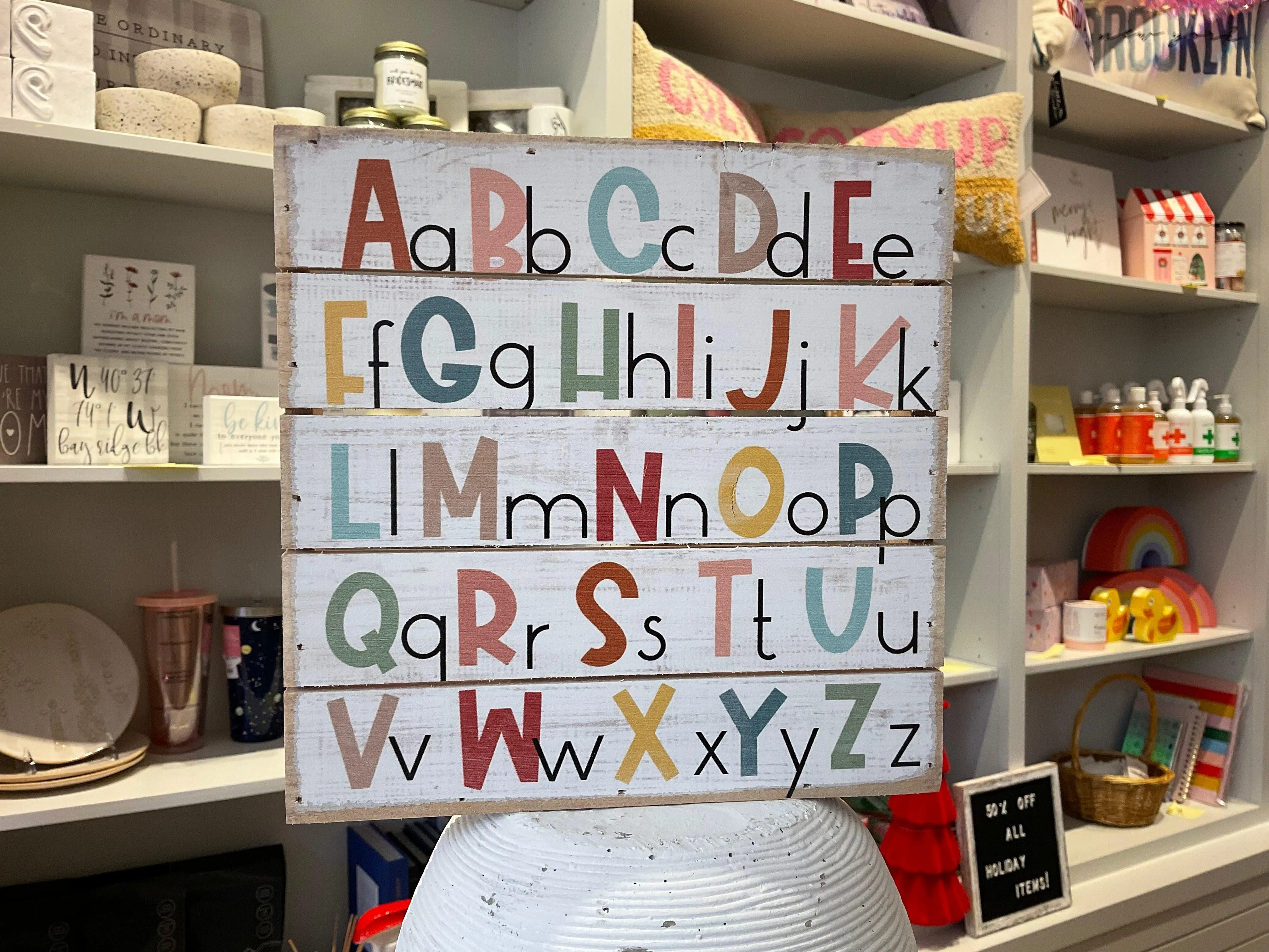 Home Decor | Alphabet Sign | Sincere Surroundings