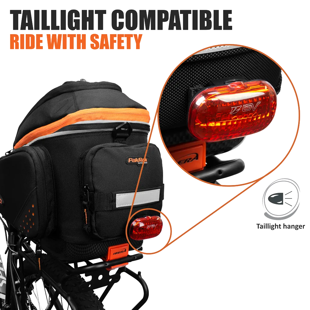 IBERA Bike Commuter Bag & Touring Carrier | IB-BA14-RA15