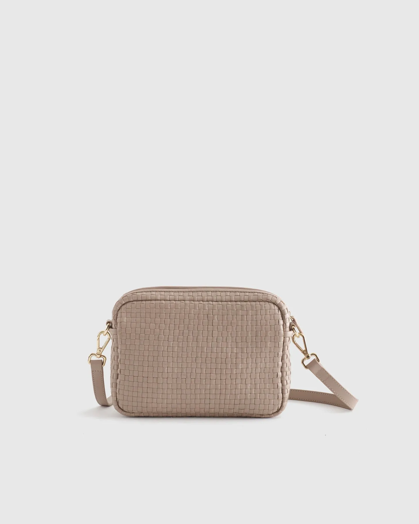 Italian Leather Handwoven Crossbody