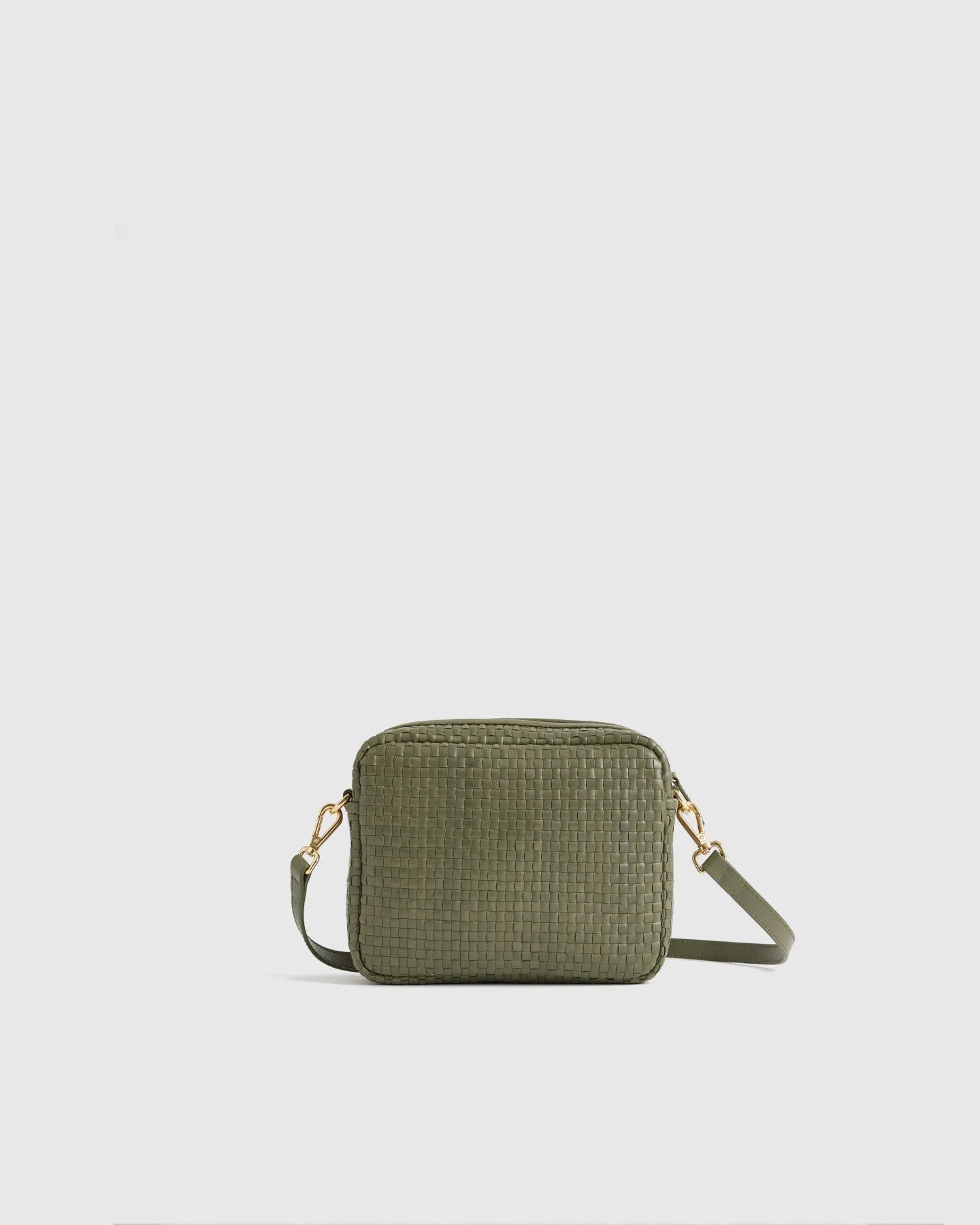 Italian Leather Handwoven Crossbody