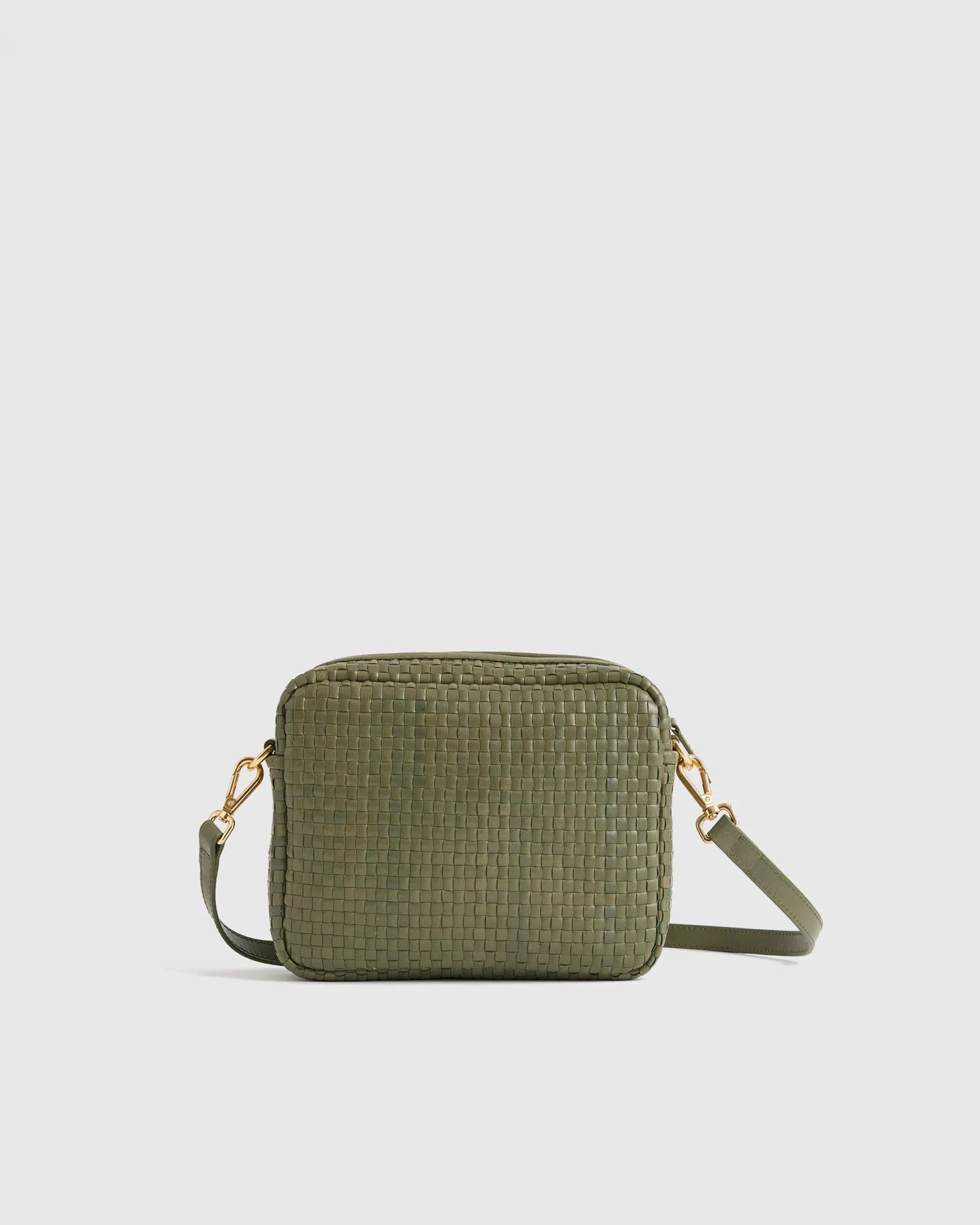 Italian Leather Handwoven Crossbody