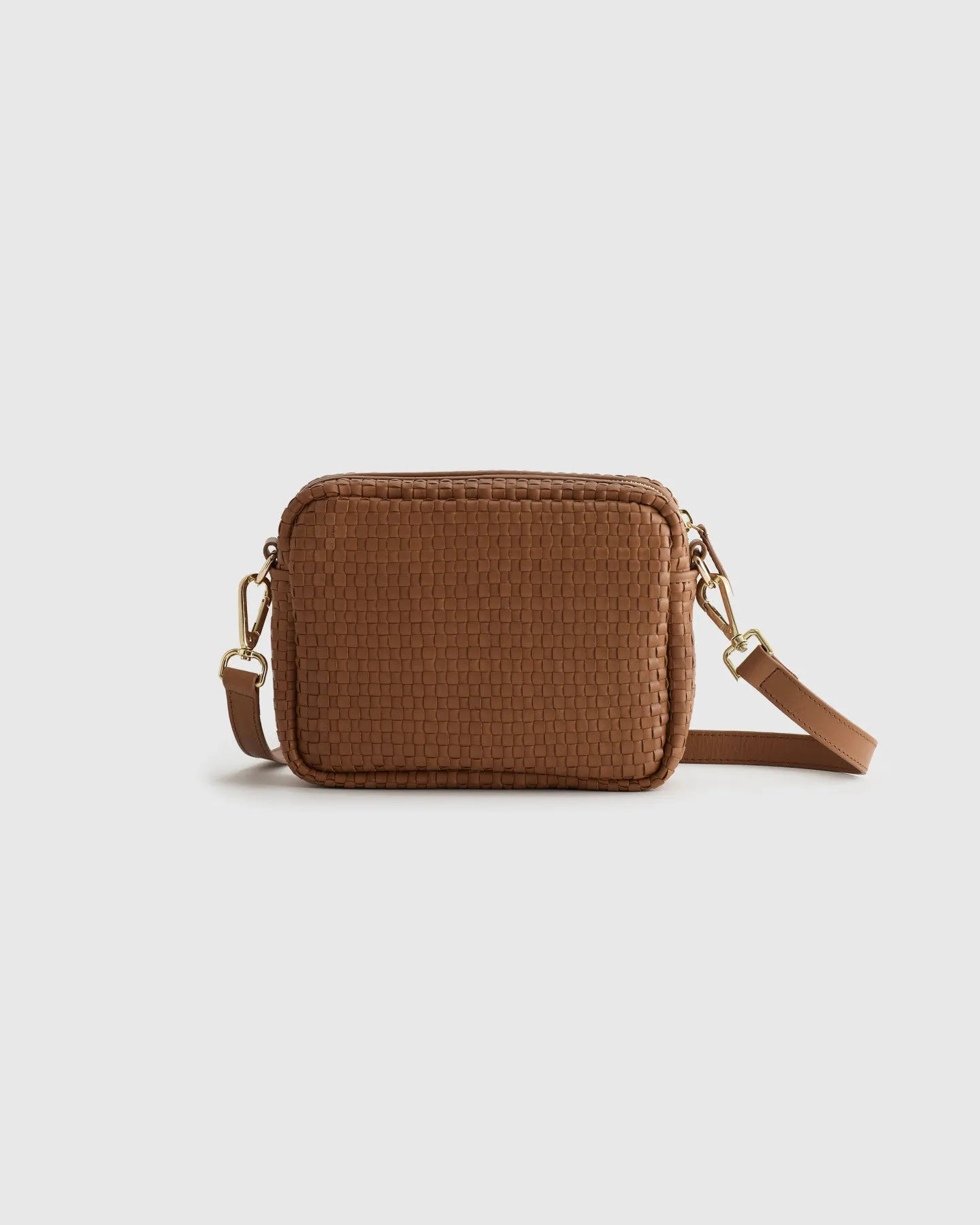Italian Leather Handwoven Crossbody
