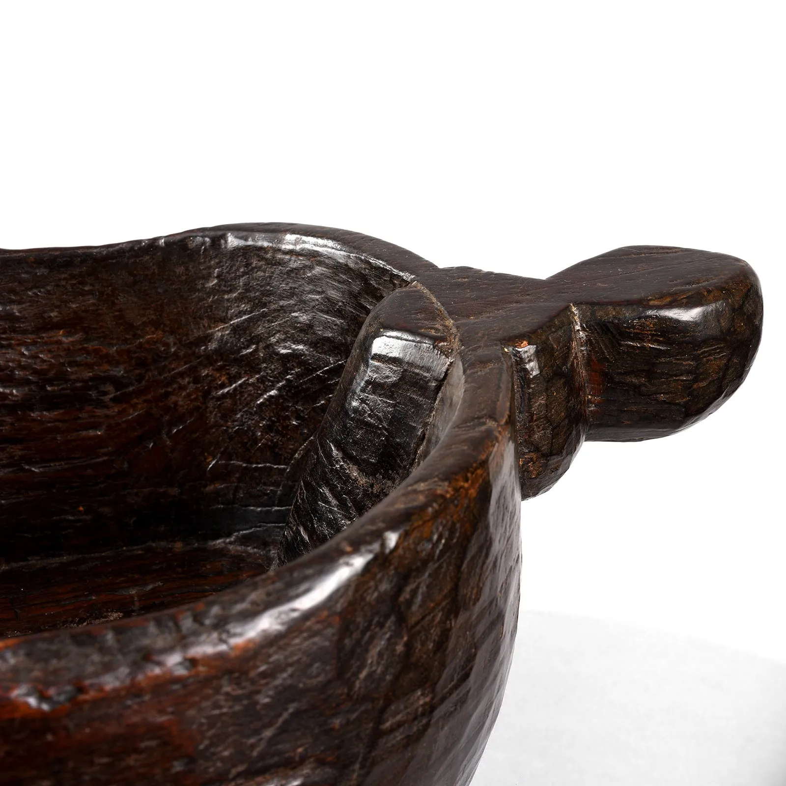 Jackfruit Dough Mixing Bowl From Kerala - 19th Century
