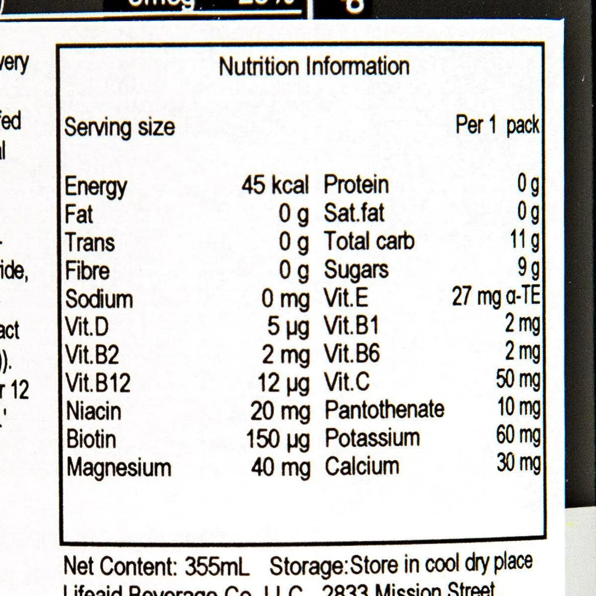 LIFEAID Fitaid Recovery Dietary Supplement [Can]  (355mL)