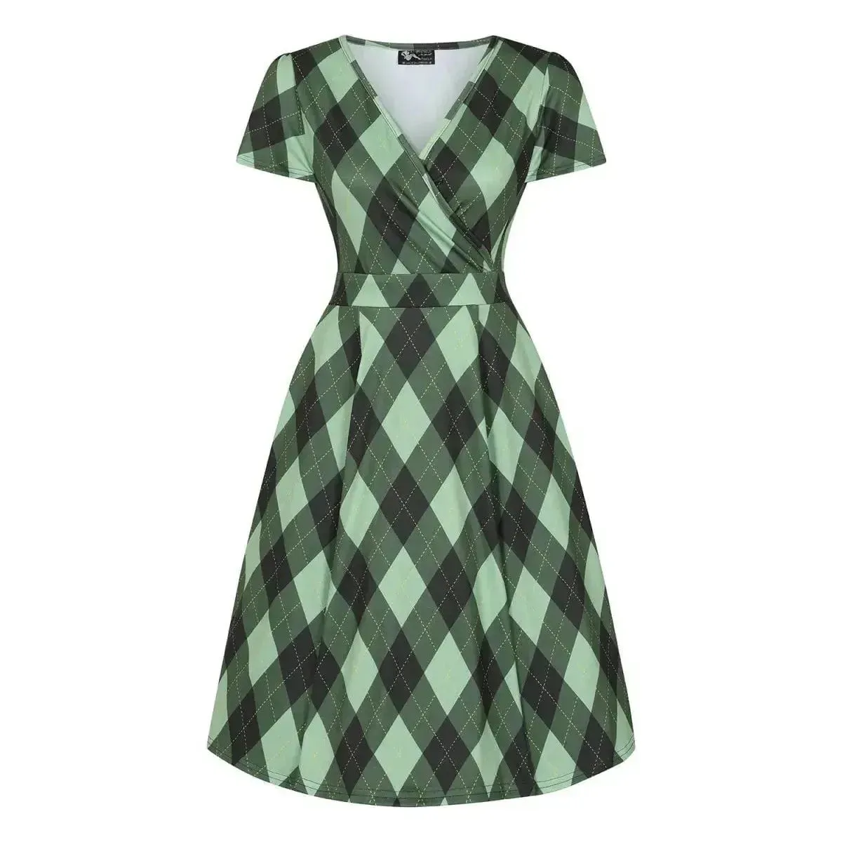 Lyra Mini Dress - Irish Diamond Tartan