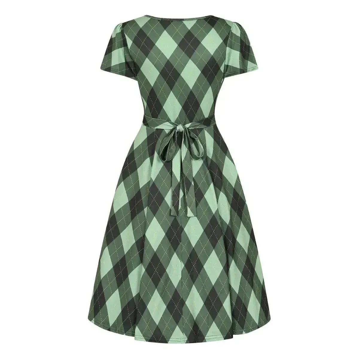 Lyra Mini Dress - Irish Diamond Tartan