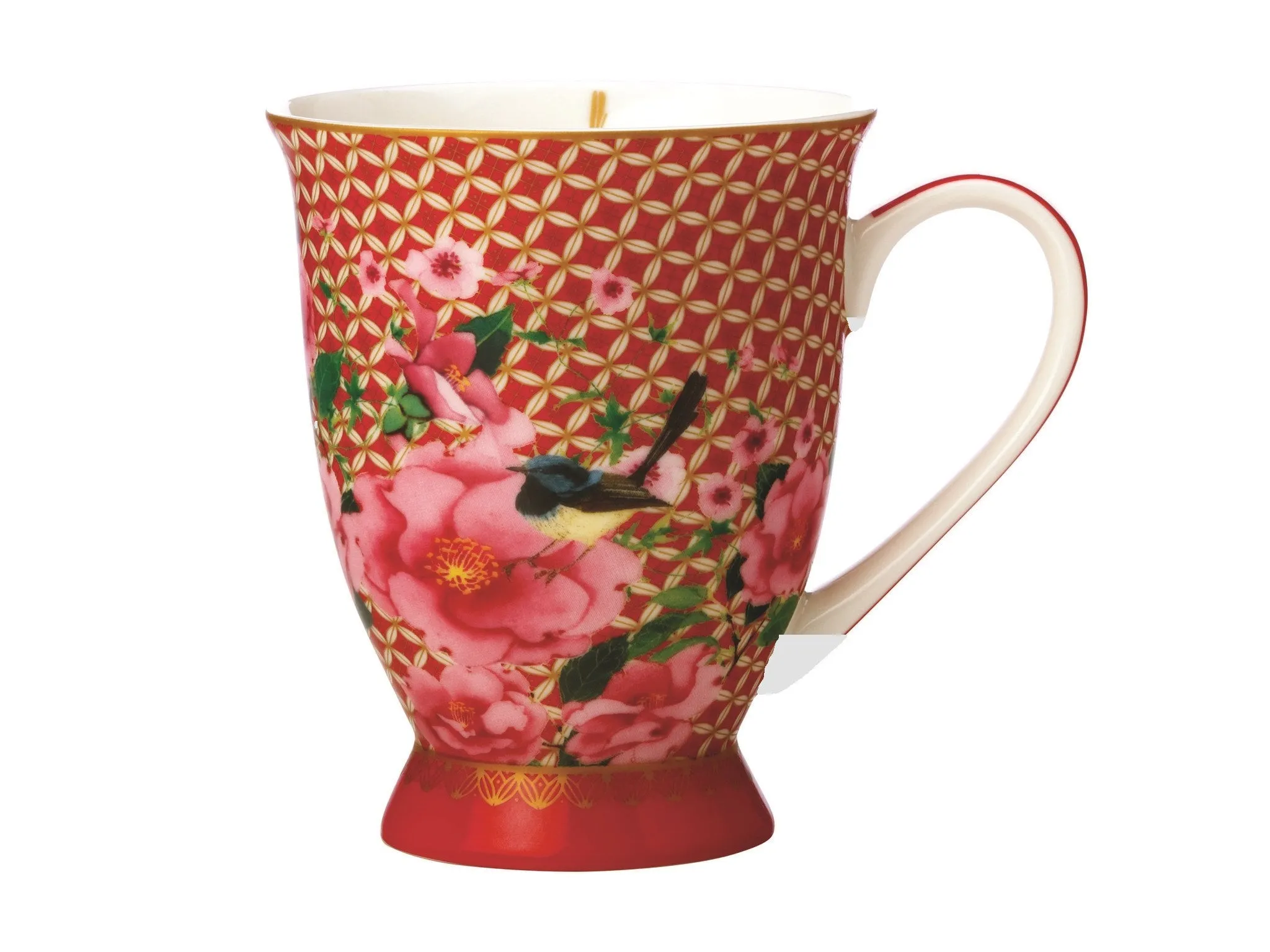 Maxwell & Williams Red Silk Footed Mug 1Pc