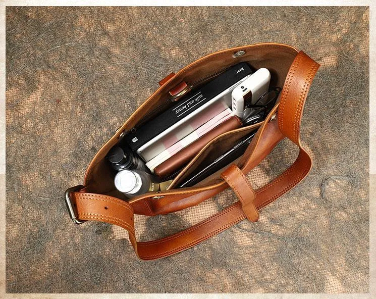 Medium Ladies Leather Crossbody Bucket Bag Purse Side Bags For Women