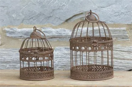 Metal: Vintage Bird Cage, Primitive Finish