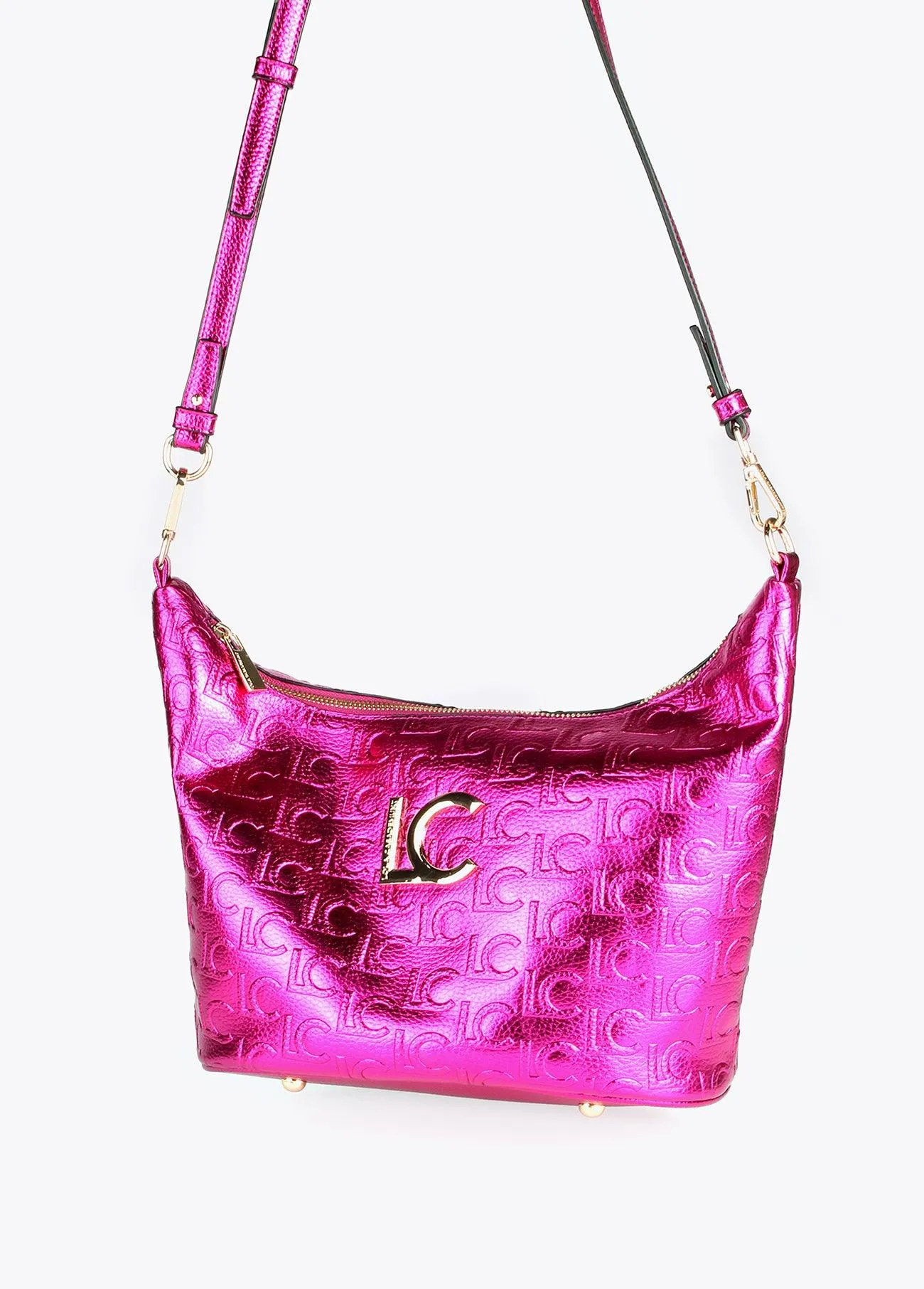 Metallic crossbody bag