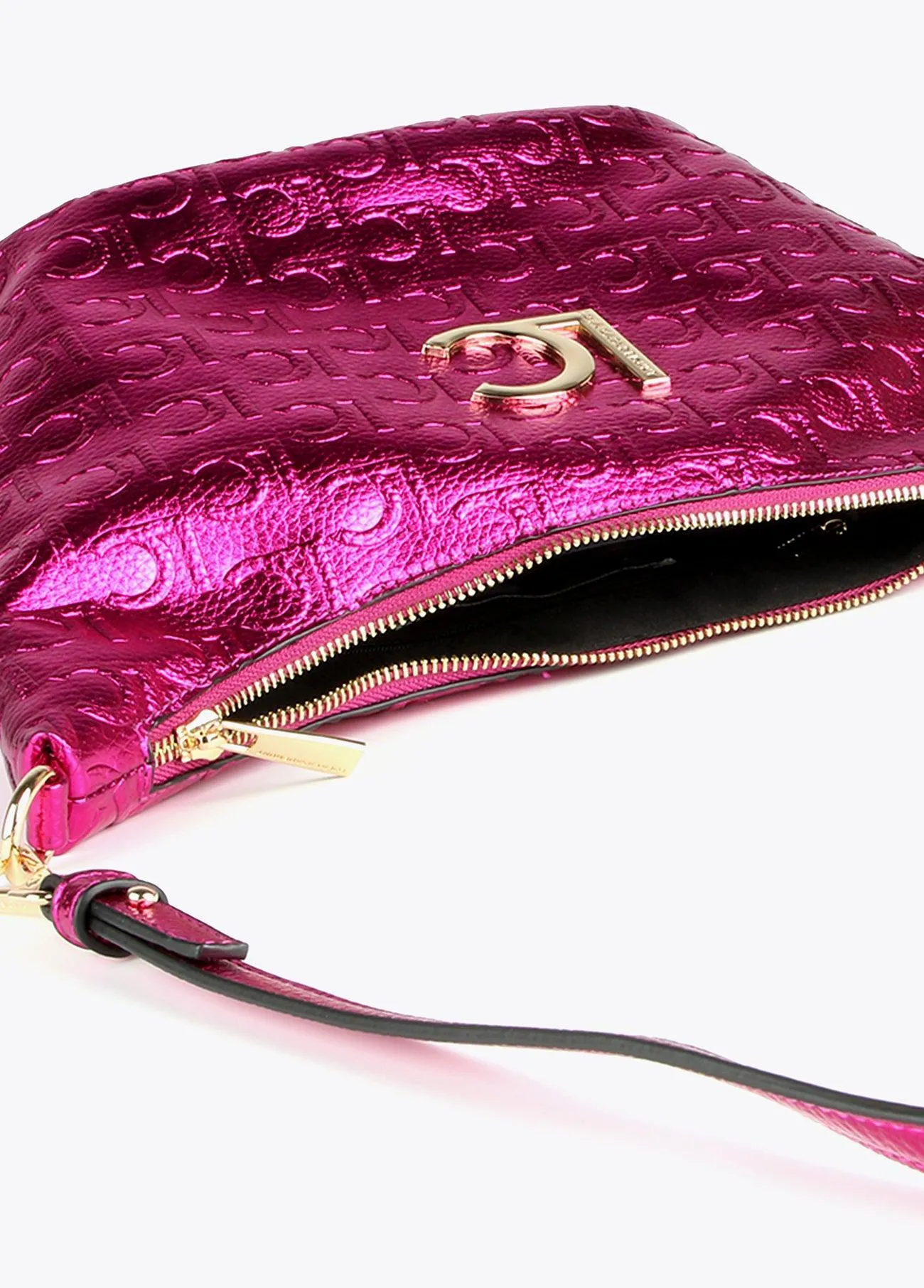 Metallic crossbody bag