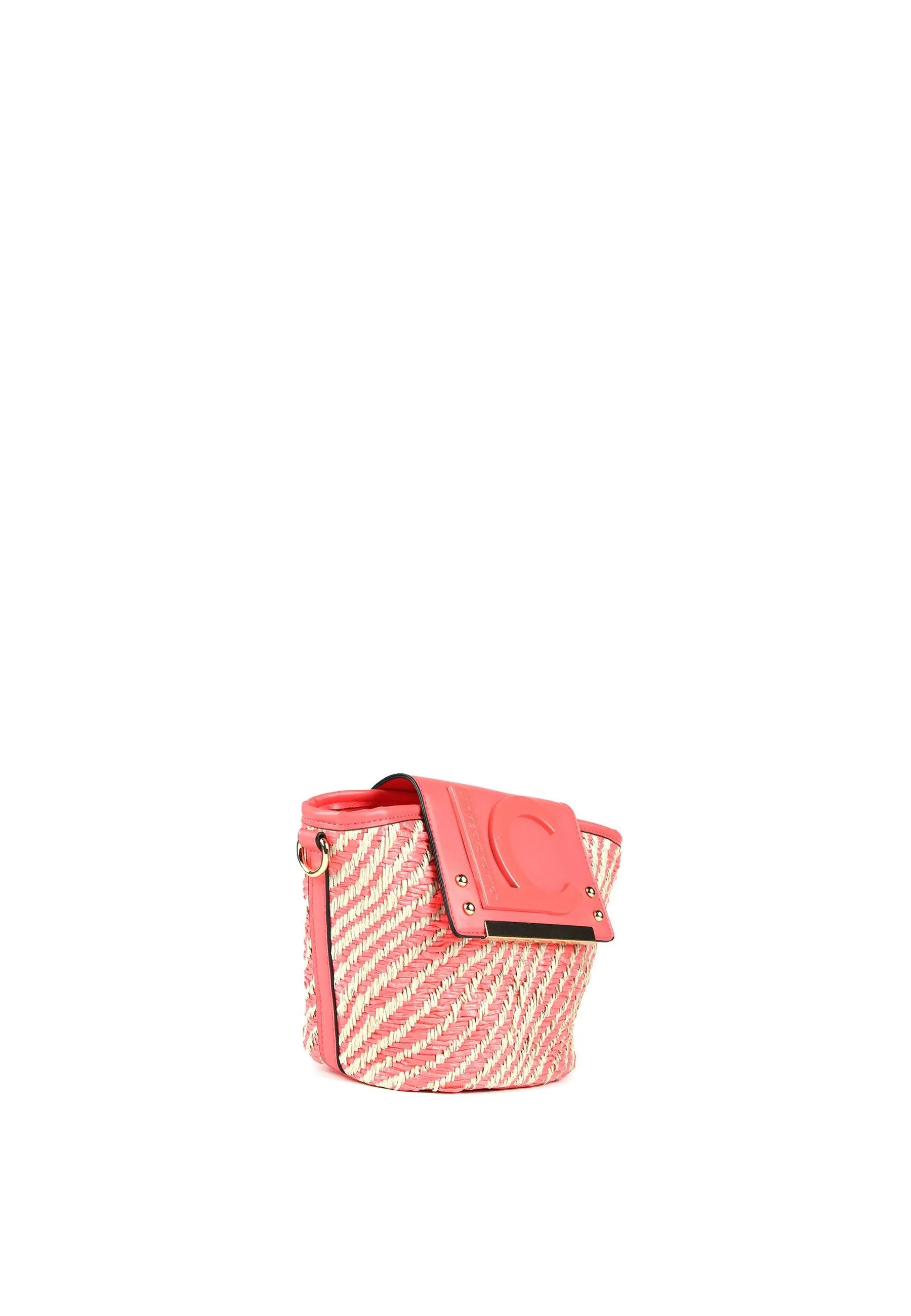 Mini basket-style crossbody bag