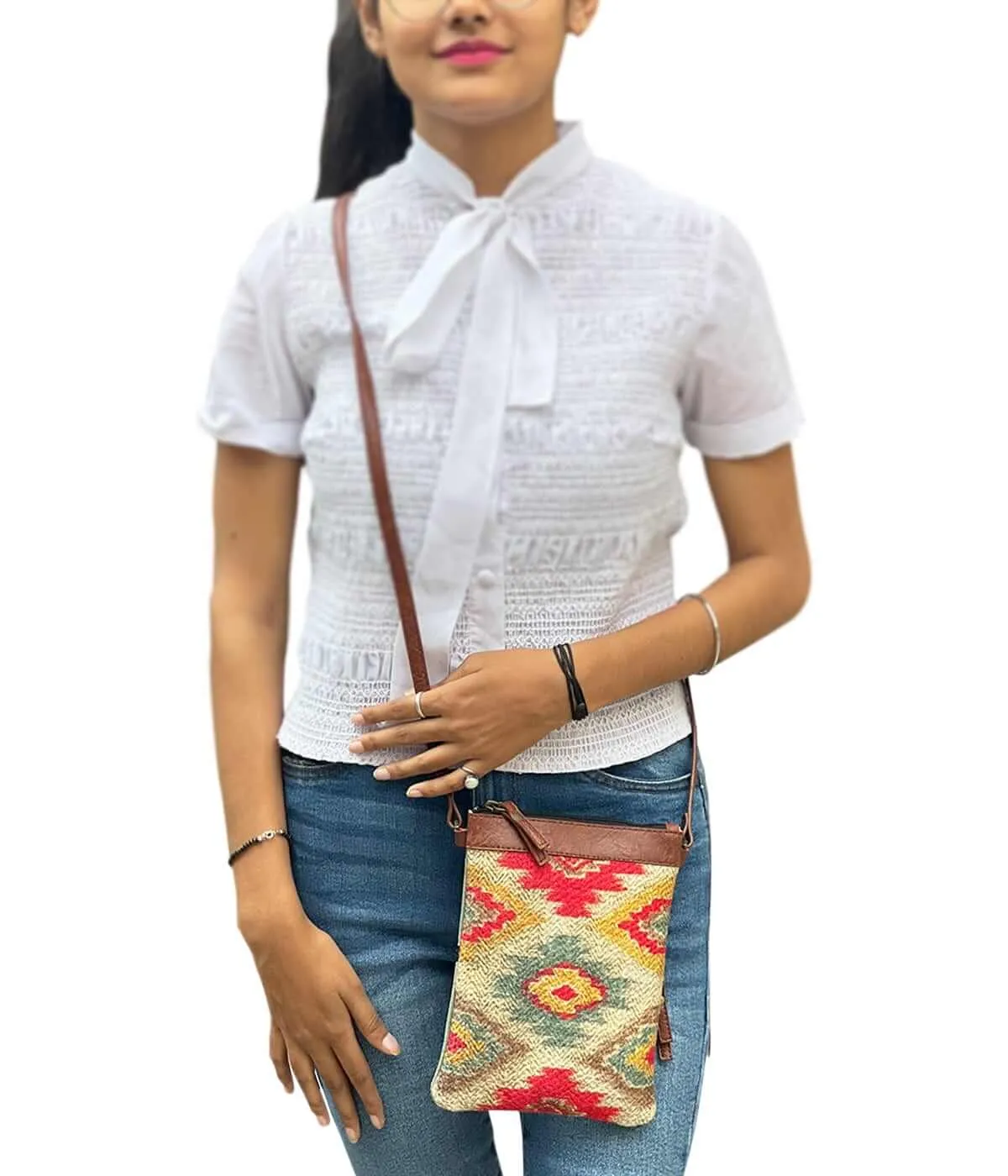 Mona B - Small Messenger Crossbody Bag with Stylish Design for Women: Freedom