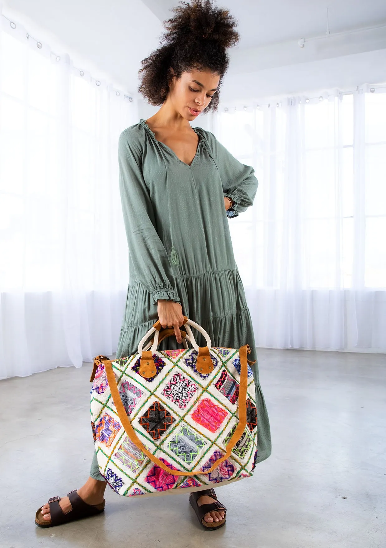 Multi Colored Weekender Bag