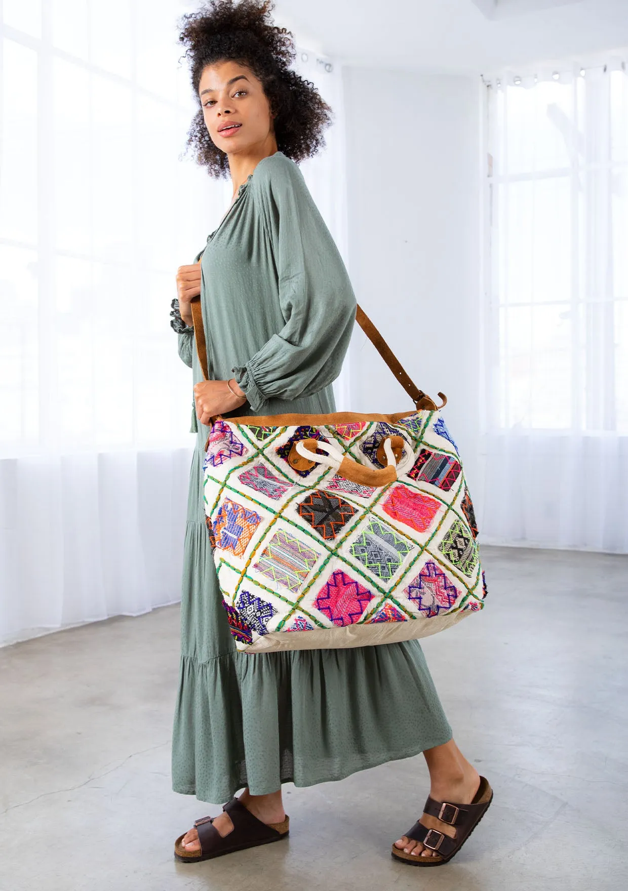 Multi Colored Weekender Bag