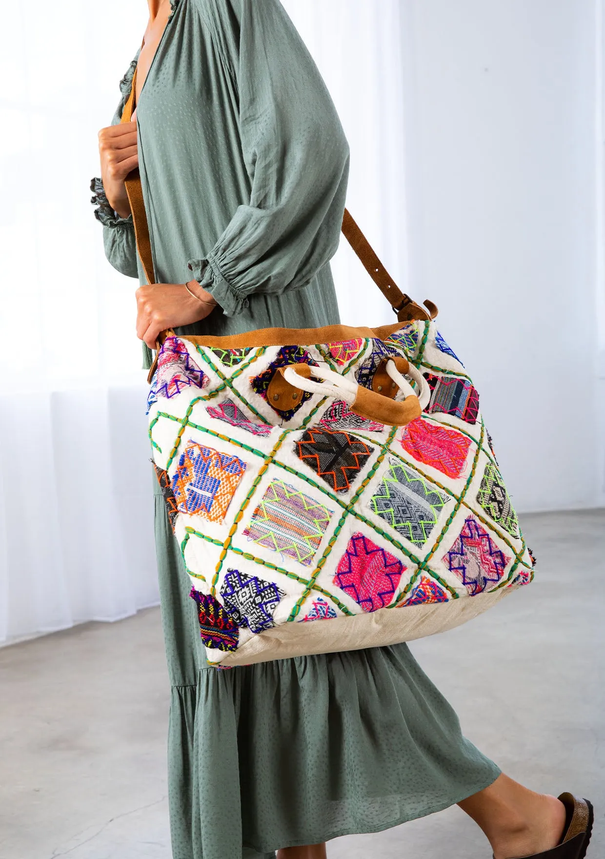 Multi Colored Weekender Bag