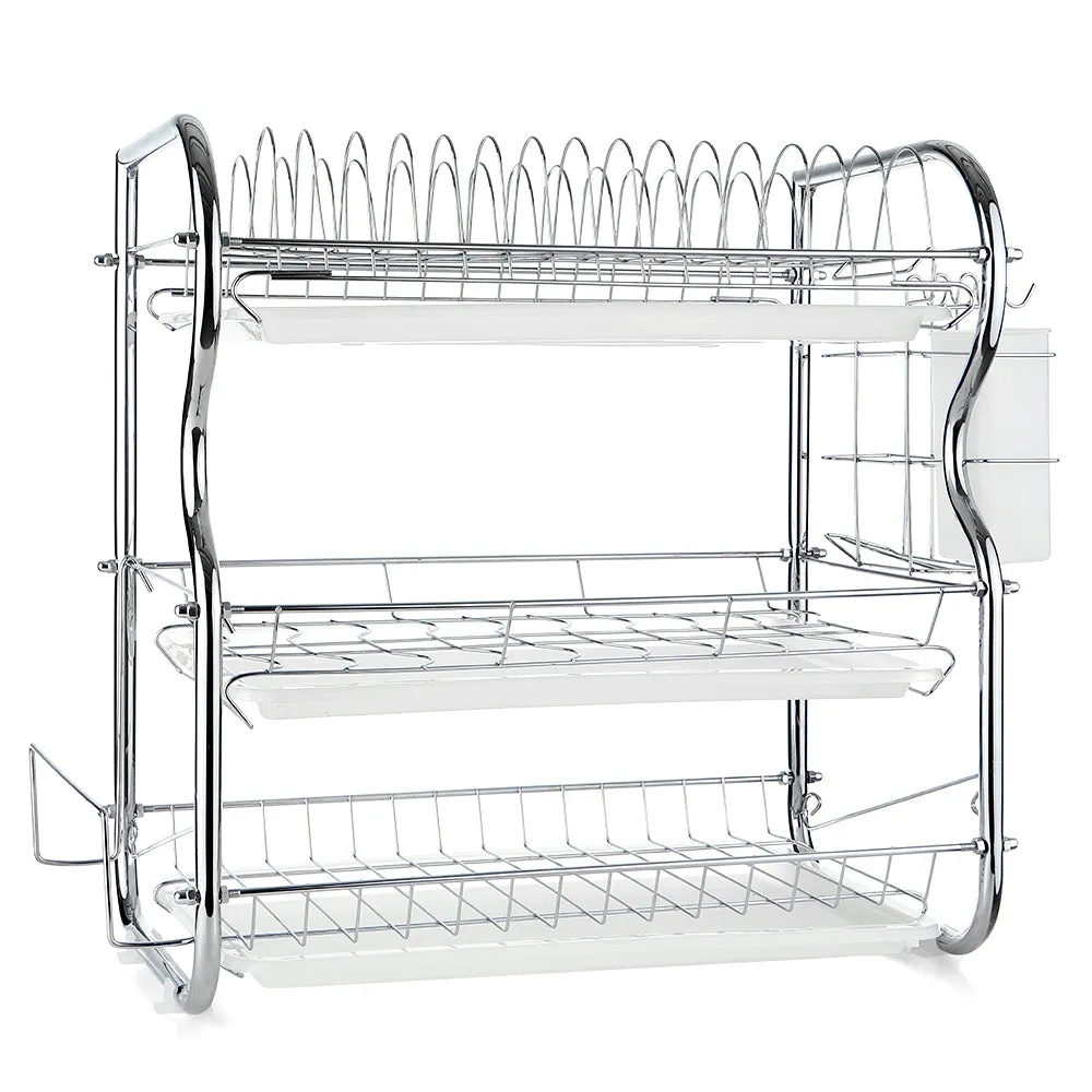Multi-functional 3-Tier Dish Rack