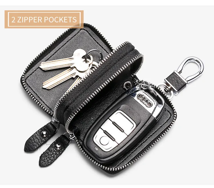 Multi Functional Leather Double Car Keys K5210