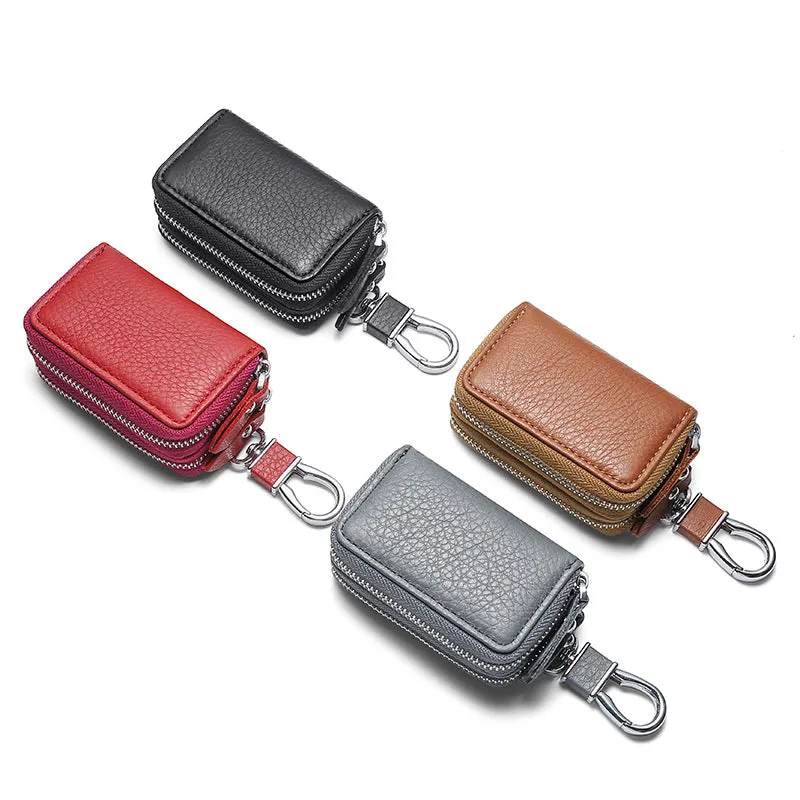 Multi Functional Leather Double Car Keys K5210